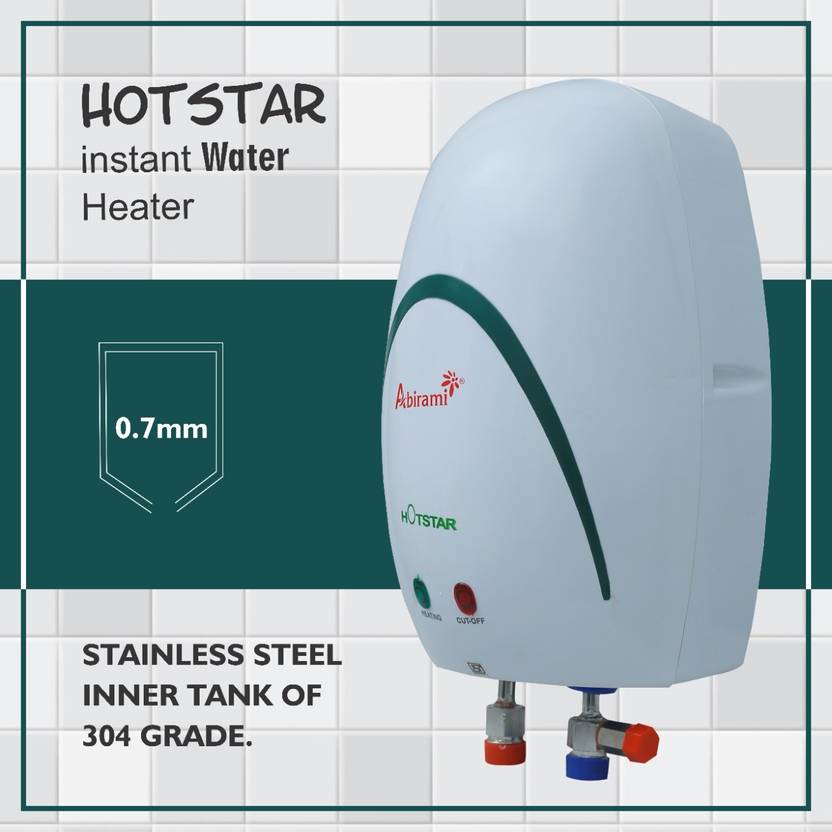 Abirami InstantWaterHeater-White-Green-Color-1Ltr 1 L Instant Water Geyser-3