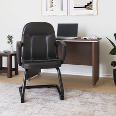 Nilkamal Mayor Visitor Chair (Black)