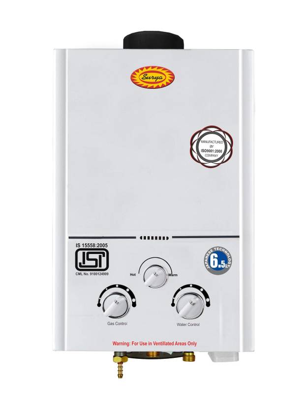 Surya 6L-Elite-2020 6.5 L Gas Water Geyser