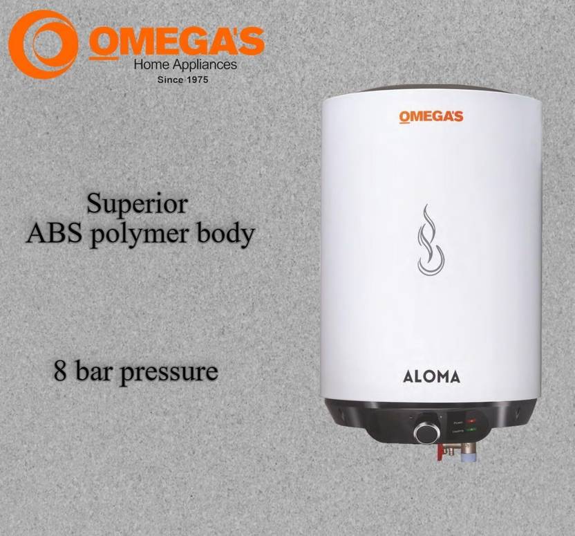 Omega's SWH-15L, Glass Line Tank, 5-Star 15 L Storage Water Geyser