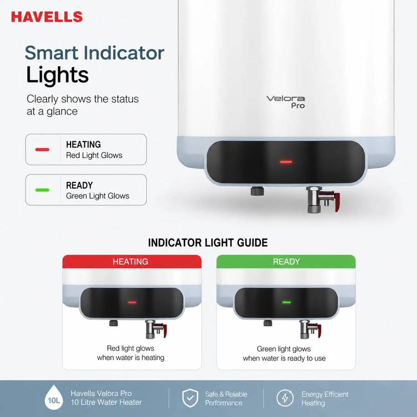 Havells GHWVVEDMEW10 10 L Storage Water Geyser-4