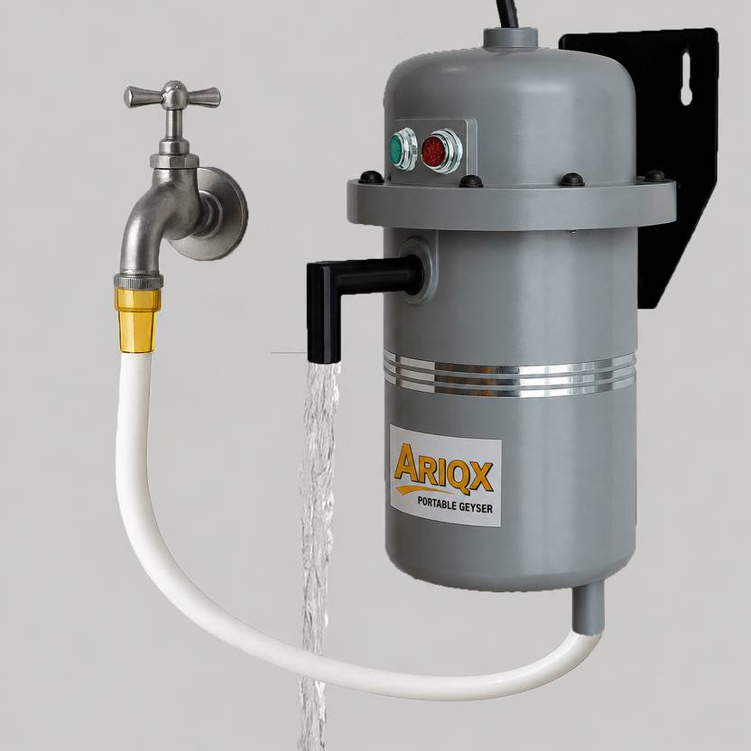 Ariqx 1L Instant Portable Geyser Silver(AQFLP-SLVR-26) 1 L Instant Water Geyser-1