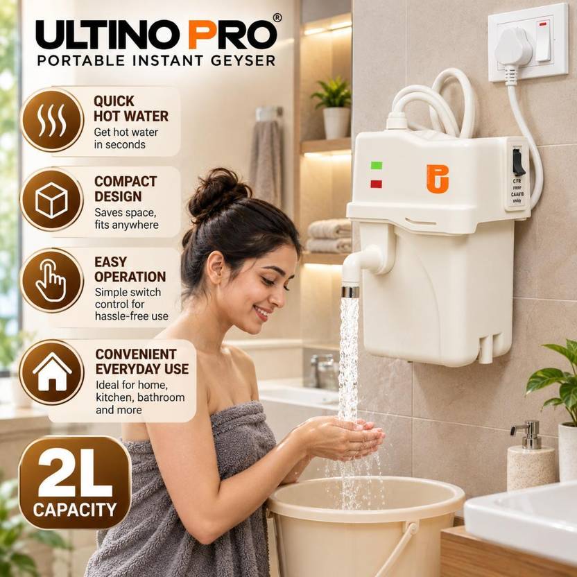 Ultinopro Water Geyser-20 2 L Instant Water Geyser