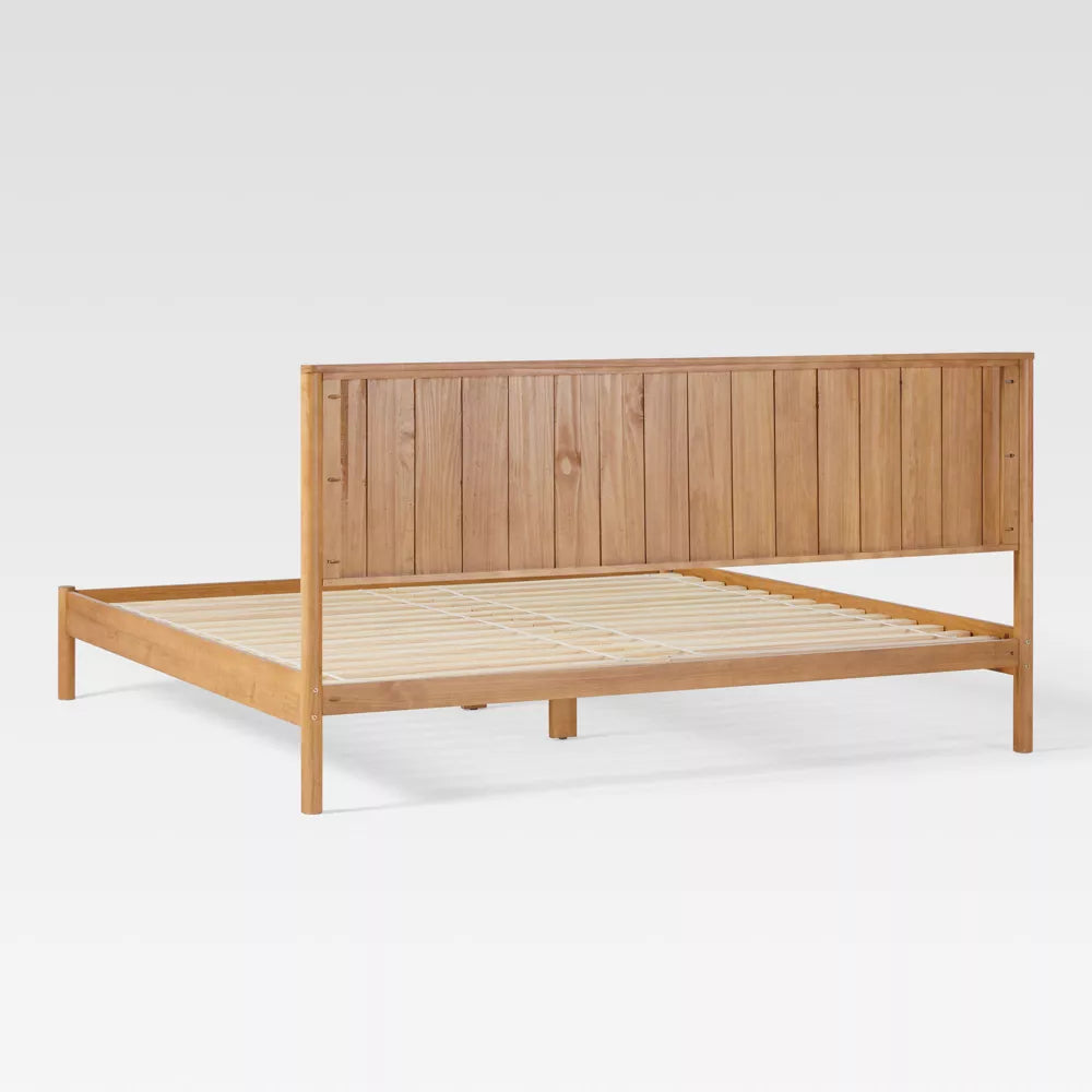 Velin Home King Reeded headboard bed