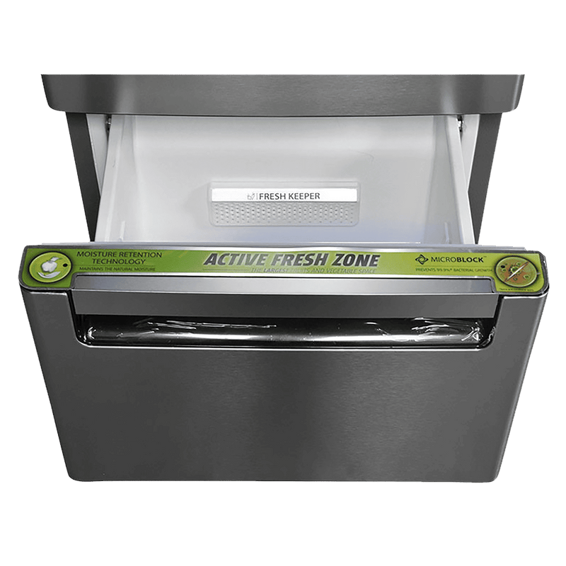 Whirlpool Protton 215 Litres Frost Free Triple Door Refrigerator with 6th Sense ActiveFresh Technology (20807, Alpha Steel)