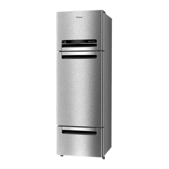 Whirlpool Protton 215 Litres Frost Free Triple Door Refrigerator with 6th Sense ActiveFresh Technology (20807, Alpha Steel)