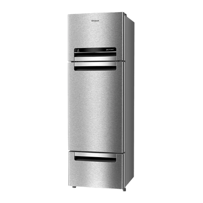 Whirlpool Protton 215 Litres Frost Free Triple Door Refrigerator with 6th Sense ActiveFresh Technology (20807, Alpha Steel)