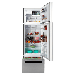 Whirlpool Protton 215 Litres Frost Free Triple Door Refrigerator with 6th Sense ActiveFresh Technology (20807, Alpha Steel)