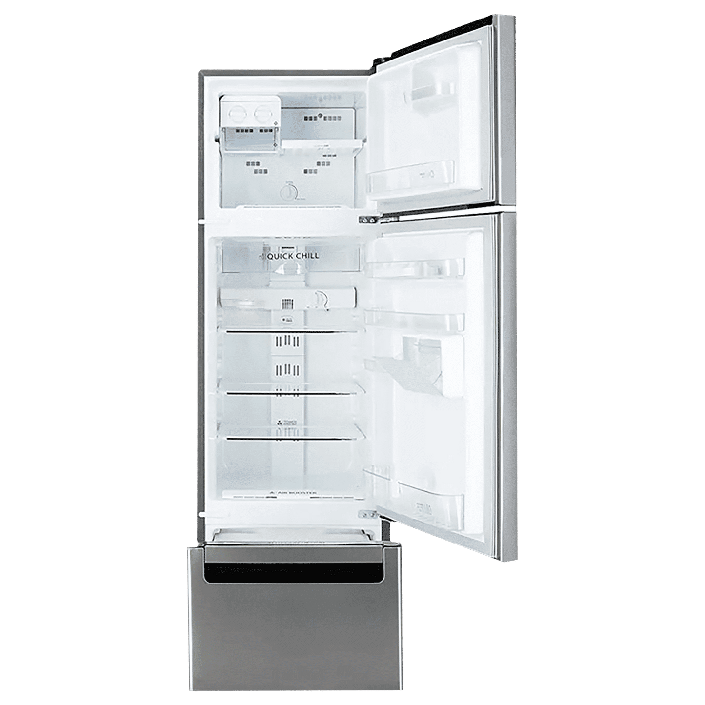 Whirlpool Protton 215 Litres Frost Free Triple Door Refrigerator with 6th Sense ActiveFresh Technology (20807, Alpha Steel)