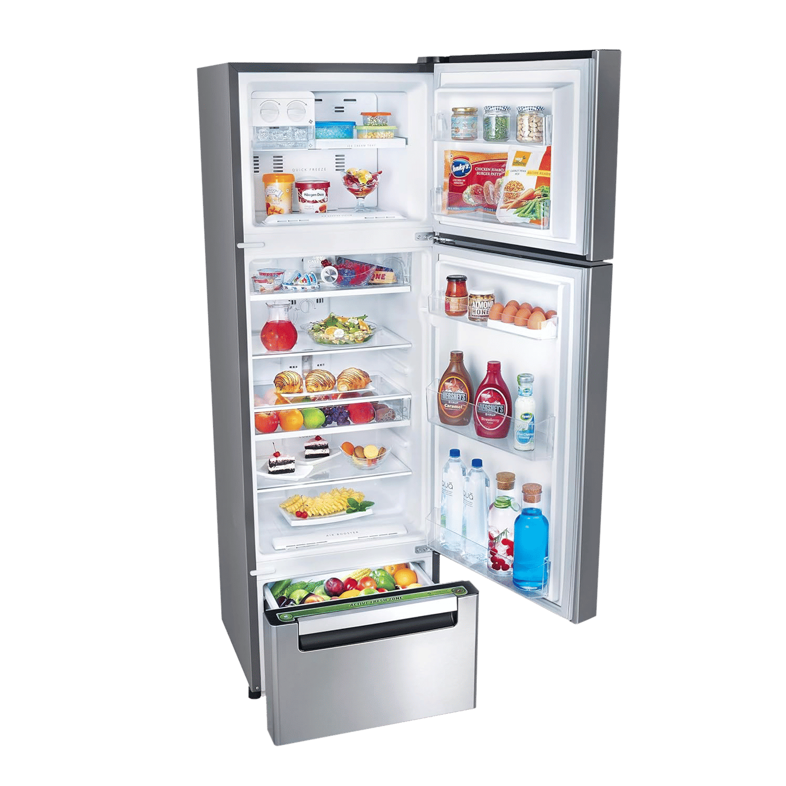 Whirlpool Protton 215 Litres Frost Free Triple Door Refrigerator with 6th Sense ActiveFresh Technology (20807, Alpha Steel)