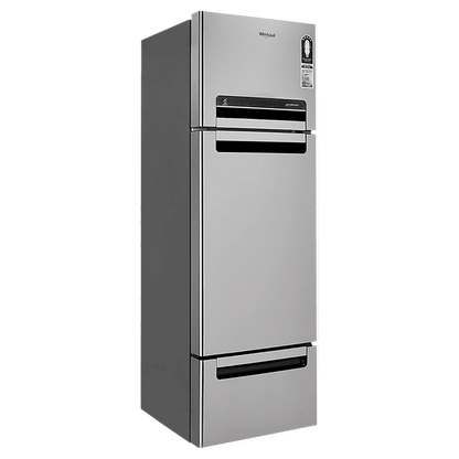 Whirlpool Protton 215 Litres Frost Free Triple Door Refrigerator with 6th Sense ActiveFresh Technology (20807, Alpha Steel)