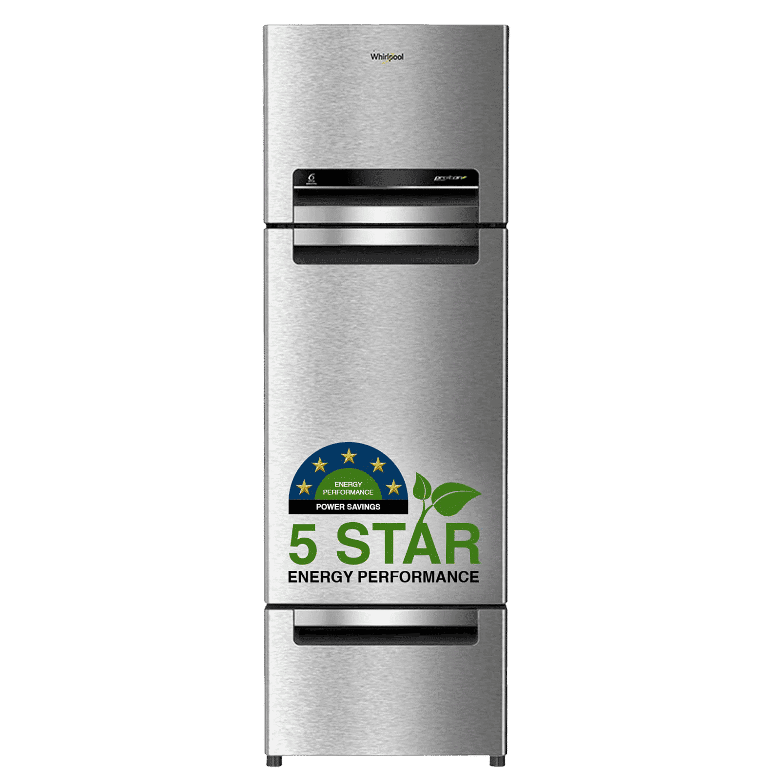 Whirlpool Protton 300 Litres Frost Free Triple Door Refrigerator with 6th Sense ActiveFresh Technology (20817, Alpha Steel)