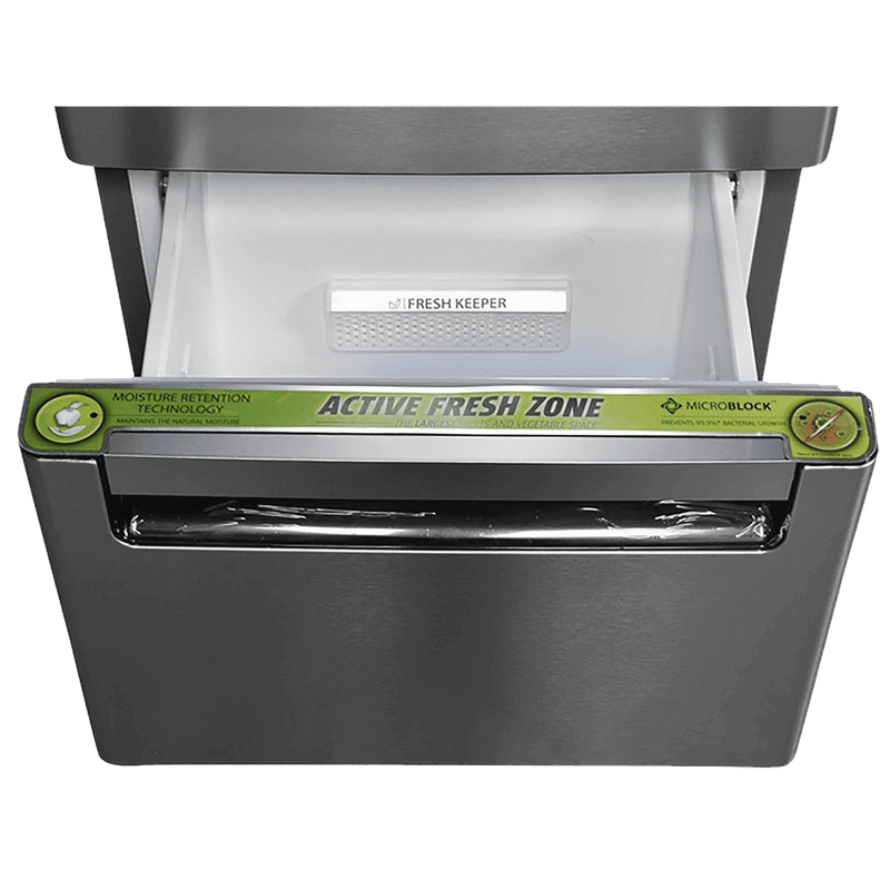 Whirlpool Protton 300 Litres Frost Free Triple Door Refrigerator with 6th Sense ActiveFresh Technology (20817, Alpha Steel)
