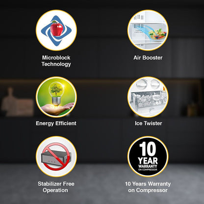 Whirlpool Protton 300 Litres Frost Free Triple Door Refrigerator with 6th Sense ActiveFresh Technology (20817, Alpha Steel)