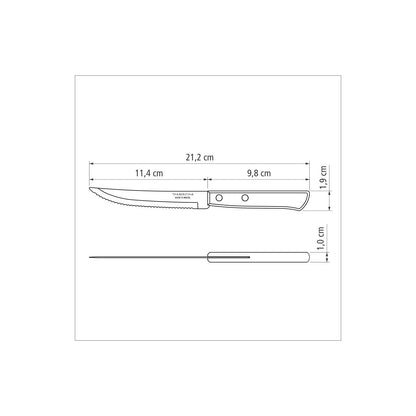 Polywood Steak Knife 12 cm/ 5in - Brown
