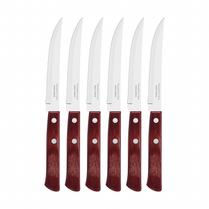 Polywood Steak Knives Set of 6 - Red