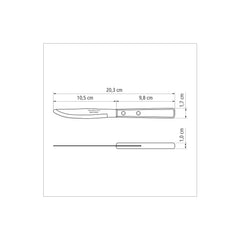 Polywood Steak Knife 10 cm/ 4in - Red