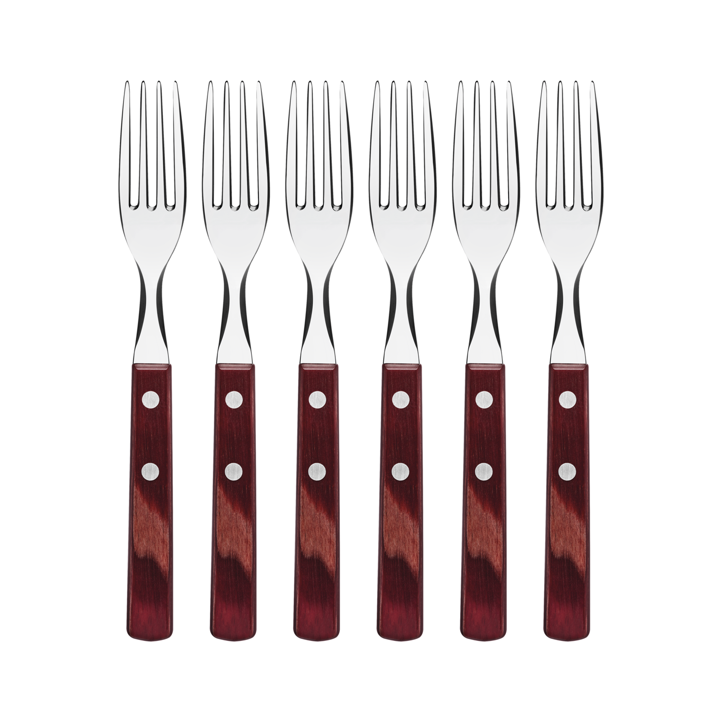 Polywood Forks Set 6Pc - Red
