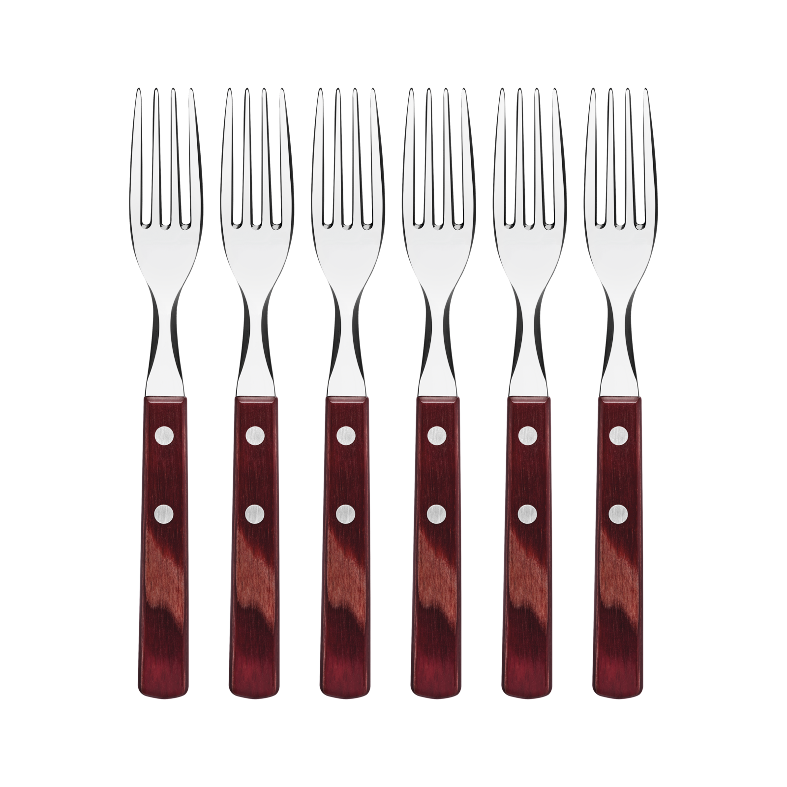 Polywood Forks Set 6Pc - Red