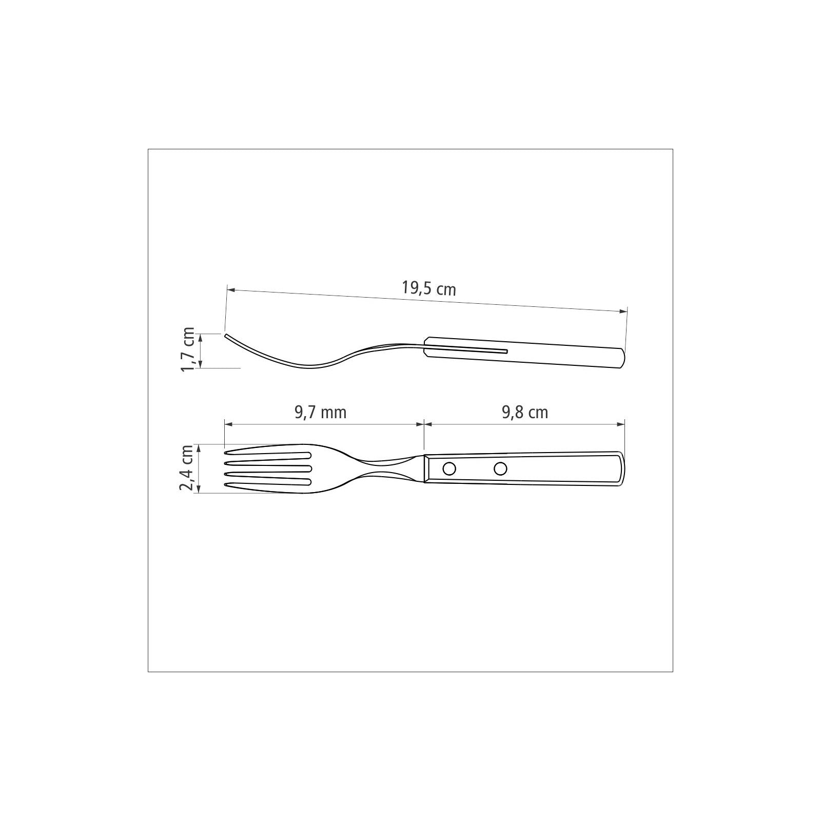 Polywood Forks Set 6Pc - Red