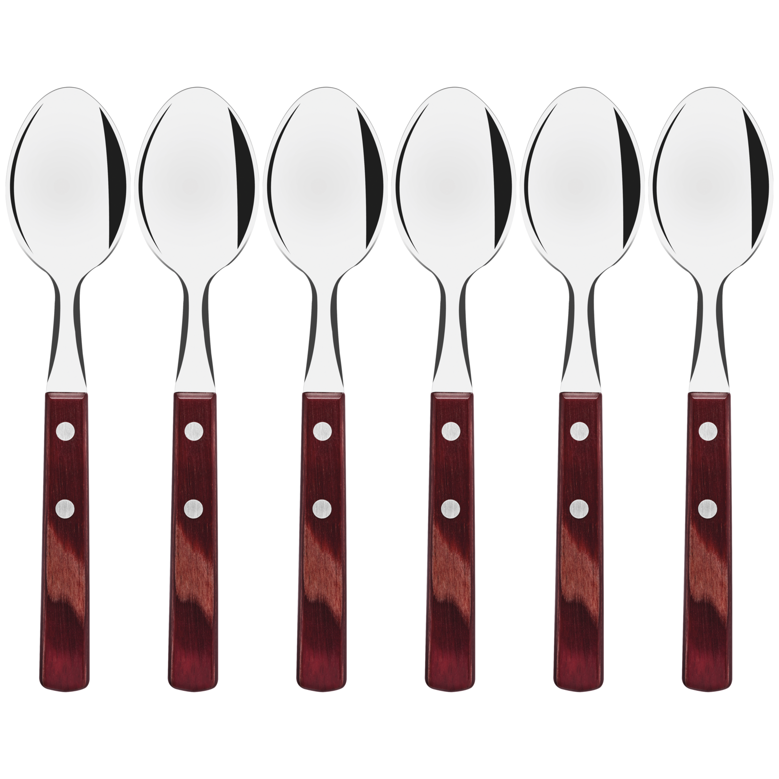 Polywood Table Spoons Set of 6 - Red