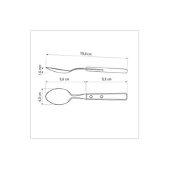 Polywood Table Spoons Set of 6 - Red