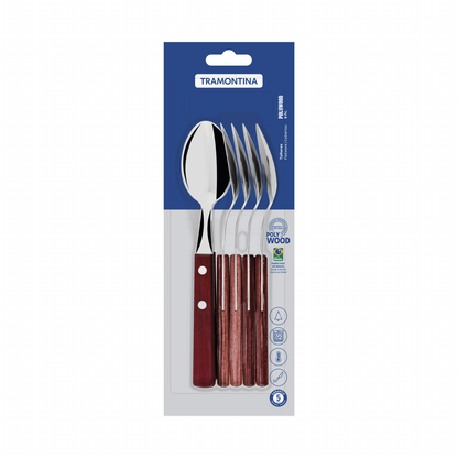 Polywood Table Spoons Set of 6 - Red