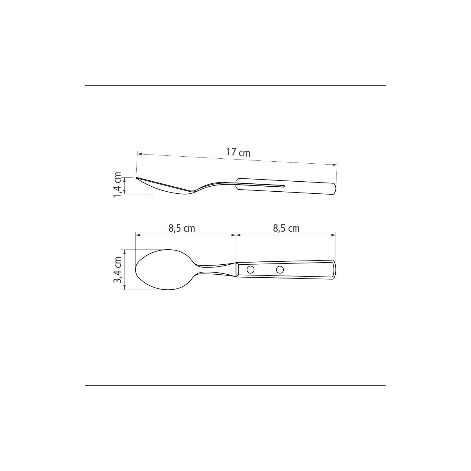 Polywood Dessert Spoon - Red