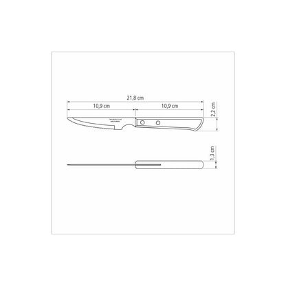 Polywood Steak Knife 10 cm/ 4in - Brown