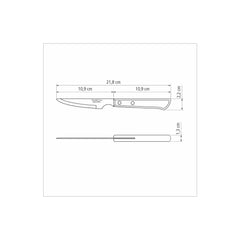 Polywood Steak Knives of 6 - Brown