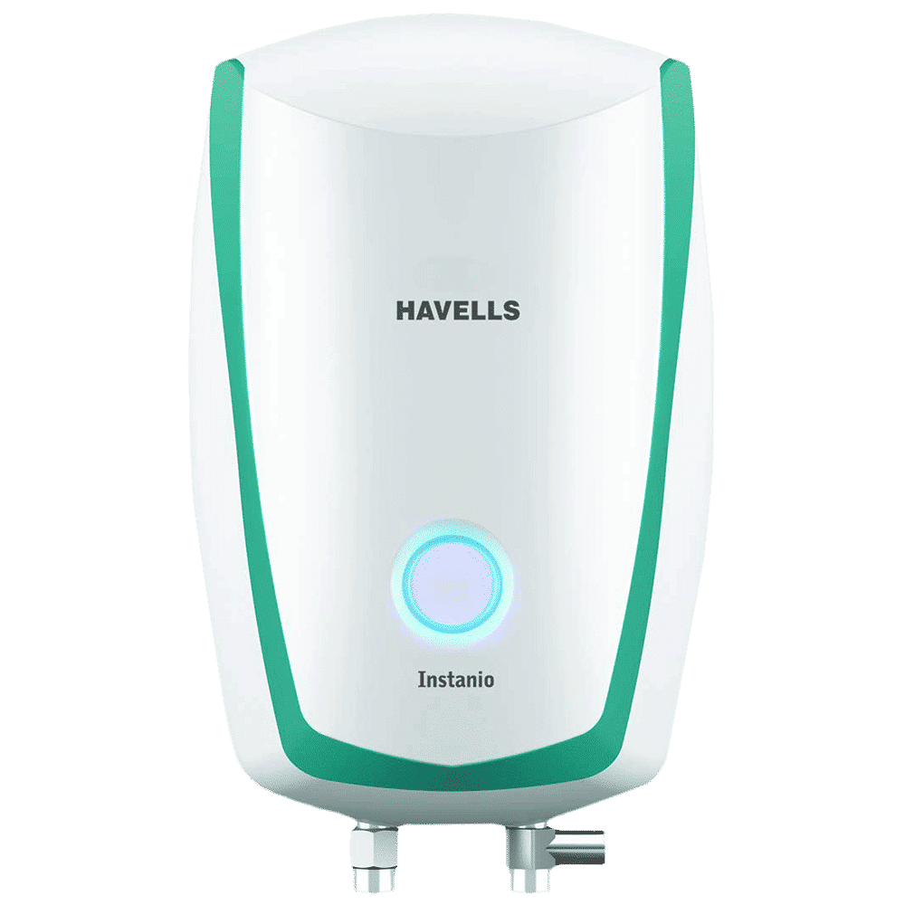 HAVELLS Instanio 3 Litre 3 Star Vertical Instant Geyser with Safety Valve (White & Blue)