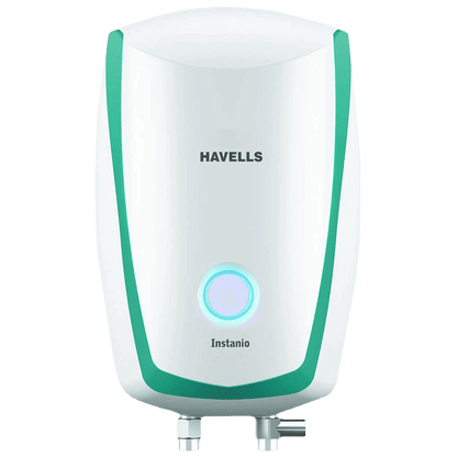 HAVELLS Instanio 3 Litre 3 Star Vertical Instant Geyser with Safety Valve (White & Blue)