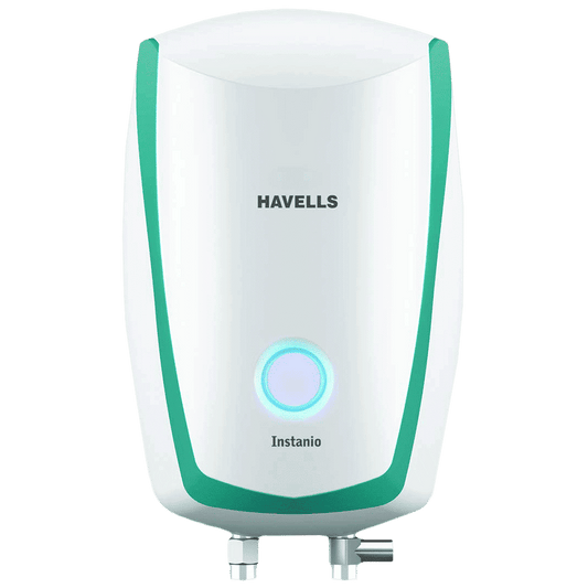 HAVELLS Instanio 3 Litre 3 Star Vertical Instant Geyser with Safety Valve (White & Blue)