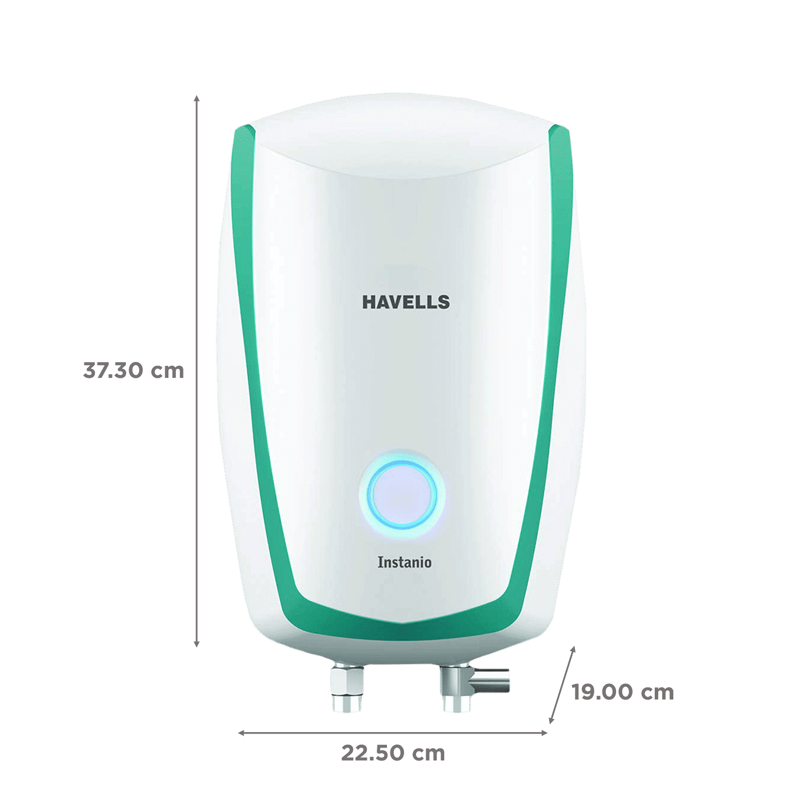 HAVELLS Instanio 3 Litre 3 Star Vertical Instant Geyser with Safety Valve (White & Blue)