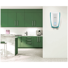 HAVELLS Instanio 3 Litre 3 Star Vertical Instant Geyser with Safety Valve (White & Blue)