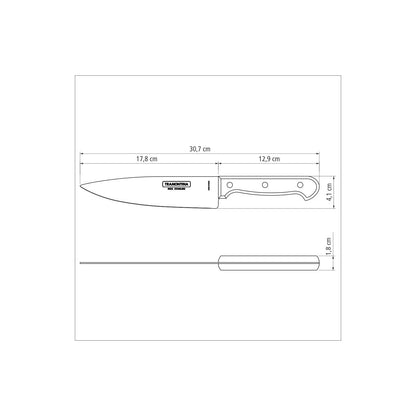 Polywood Chef Knife 17 cm/ 7in - Brown