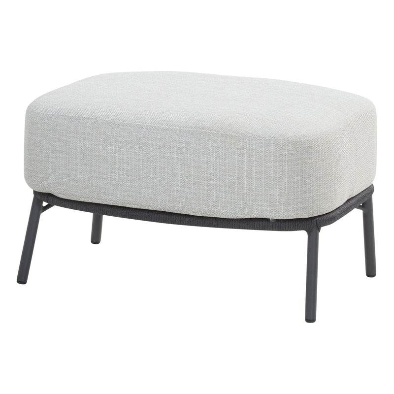 Locator Outdoor Sofa Set 2 Seater, 2 Single seater with ottoman and 1 Center Table Set (Dark Grey) Braided & Rope