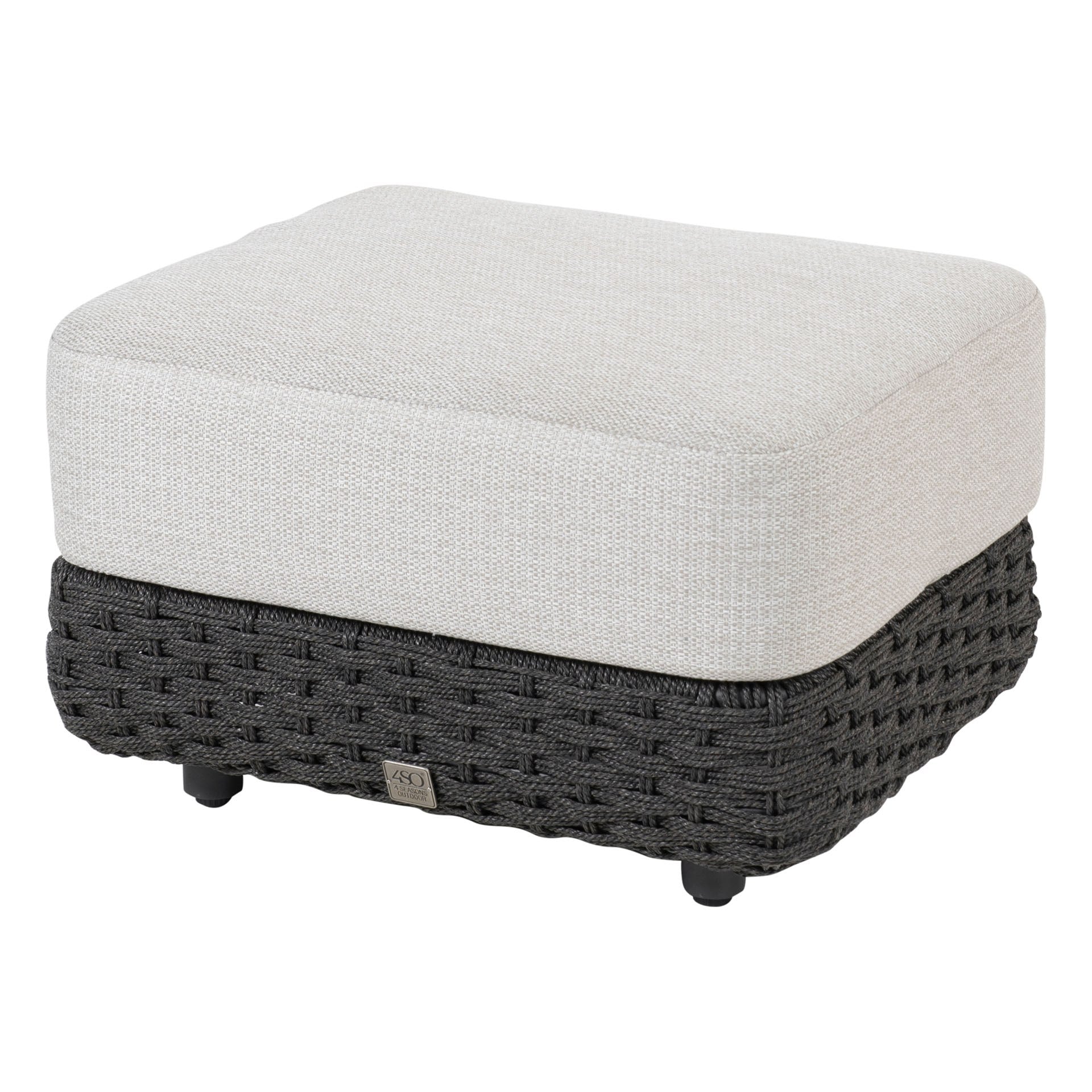Deskoy Outdoor Garden Balcony Sofa Set 2 Seater, 2 Single seater and 1 Center Table Set, Braid & Rope (Black)