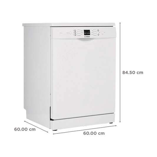 BOSCH Series 6 13 Place Settings Free Standing Dishwasher with Glass Protection Technology (White)