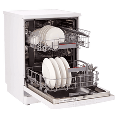 BOSCH Series 6 13 Place Settings Free Standing Dishwasher with Glass Protection Technology (White)