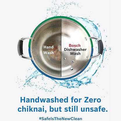 BOSCH Series 6 13 Place Settings Free Standing Dishwasher with Glass Protection Technology (Silver Inox)