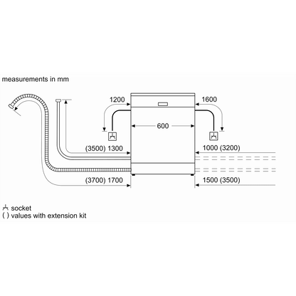BOSCH Series 6 13 Place Settings Free Standing Dishwasher with Glass Protection Technology (Silver Inox)