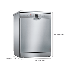 BOSCH Series 6 13 Place Settings Free Standing Dishwasher with Glass Protection Technology (Silver Inox)