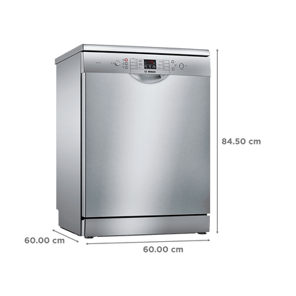 BOSCH Series 6 13 Place Settings Free Standing Dishwasher with Glass Protection Technology (Silver Inox)