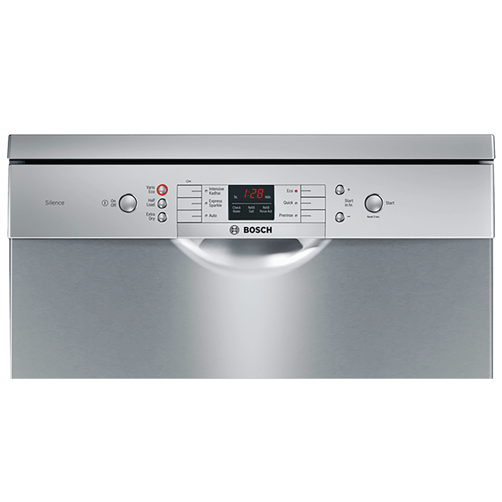 BOSCH Series 6 13 Place Settings Free Standing Dishwasher with Glass Protection Technology (Silver Inox)