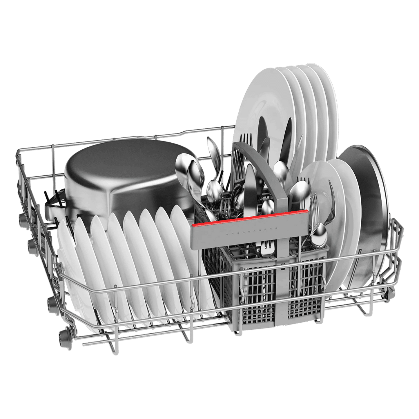 BOSCH Series 6 13 Place Settings Free Standing Dishwasher with Glass Protection Technology (Silver Inox)