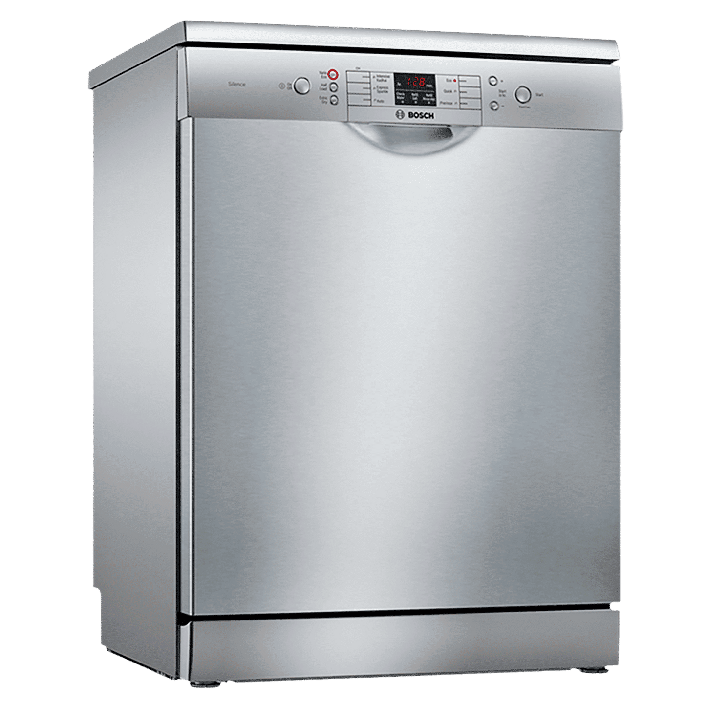 BOSCH Series 6 13 Place Settings Free Standing Dishwasher with Glass Protection Technology (Silver Inox)