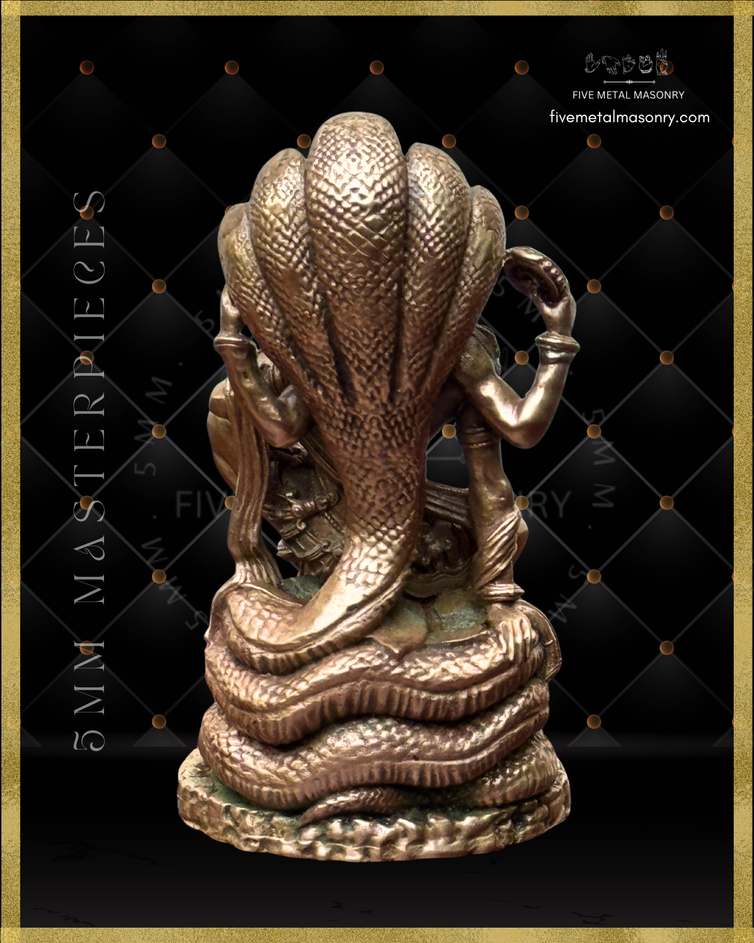 Vaikunta Narayana Panchaloha Bronze Icon - 4"-  Masterpieces Collection