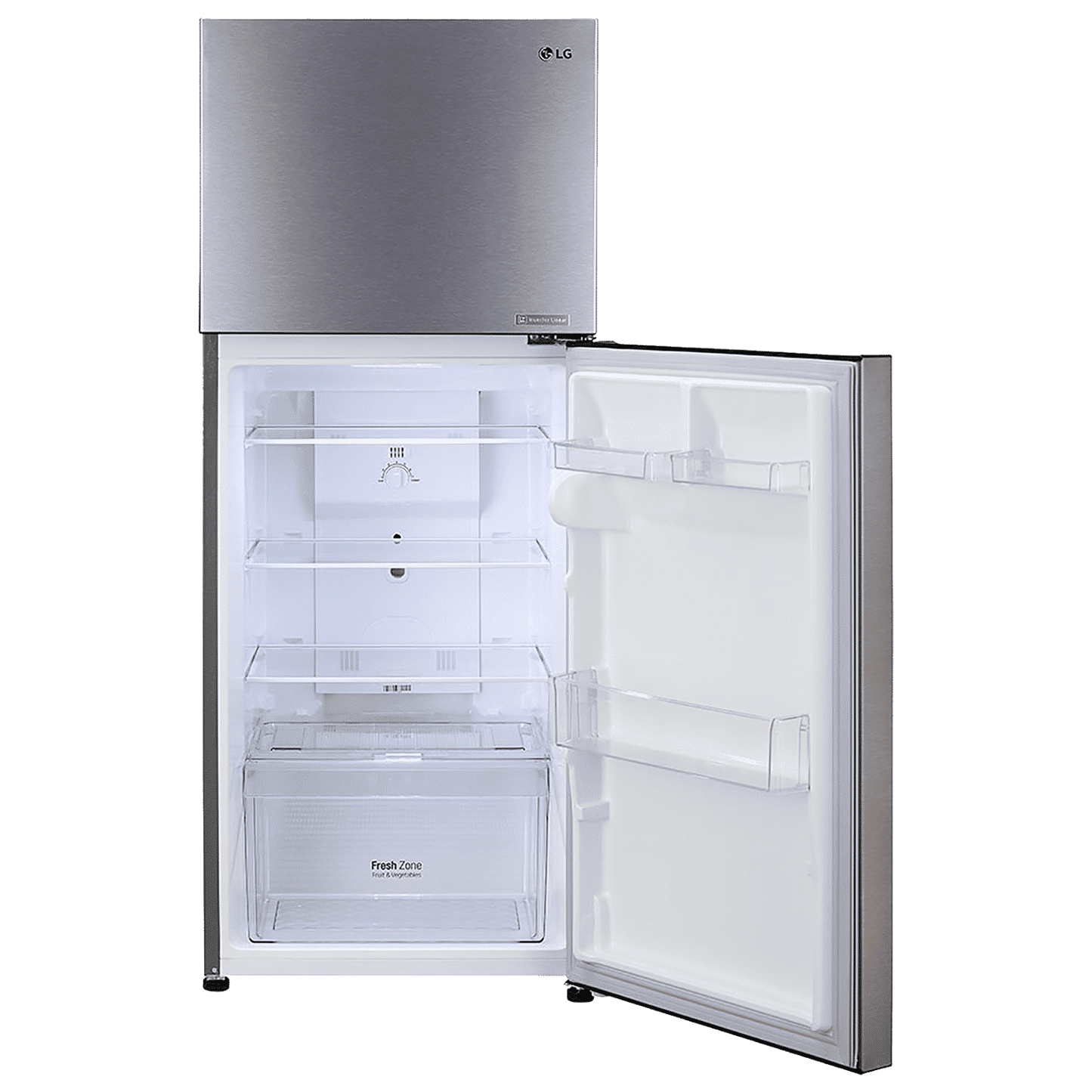 LG 242 Litres 2 Star Frost Free Double Door Refrigerator with Multi Air Flow (GL-N292DDSY, Dazzle Steel)