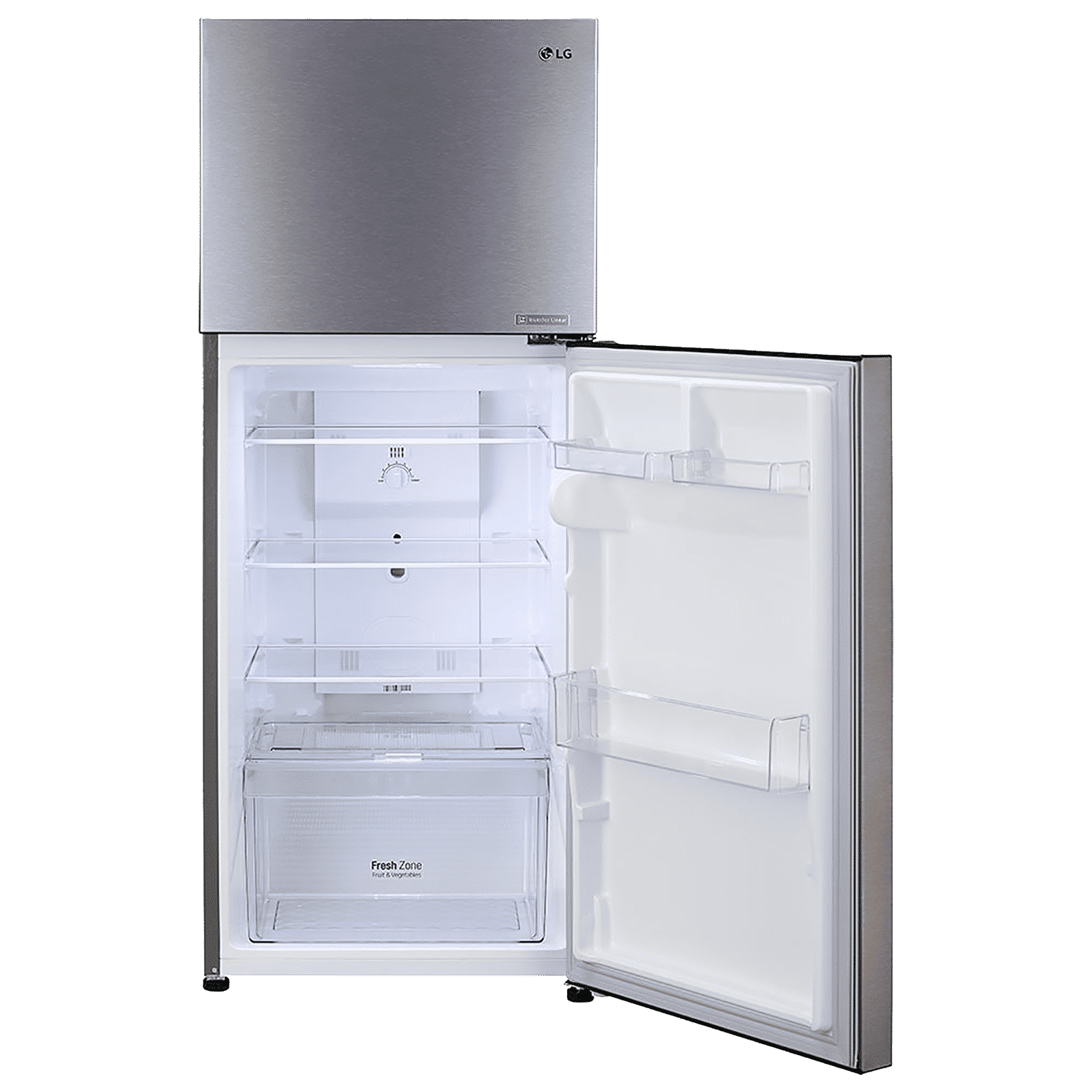 LG 242 Litres 2 Star Frost Free Double Door Refrigerator with Multi Air Flow (GL-N292DDSY, Dazzle Steel)